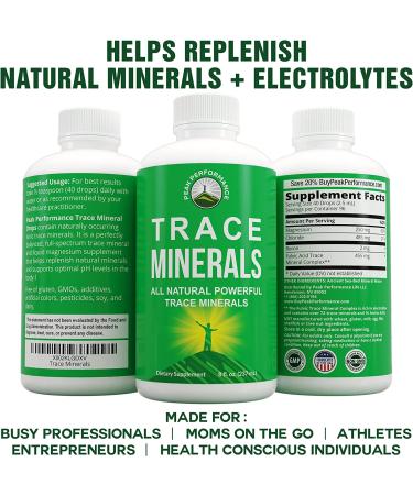 Ultra High Purity Ionic Plant Based Fulvic Trace Mineral Drops - Magnesium Supplement for Optimal pH and Electrolyte Balance - Buy Online on GoSupps.com
