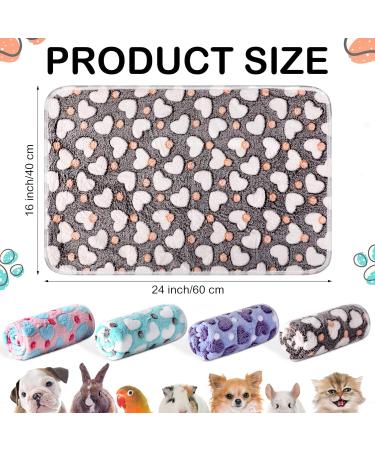 Buy NAMALU 4 Waterproof Guinea Pig Fleece Ceilings - Soft Absorbent Reusable Pipi Pads for Small Dogs & Guinea Pigs - Heart Pattern 60 x 40 cm - Buy Online on GoSupps.com