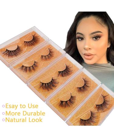 Goo Goo 3D Mink Eyelashes Daily 13mm-18mm 5 Styles Multipack - Natural Look, Handmade, Reusable - 5 Pairs/Pack - Buy Online on GoSupps.com