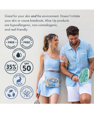 Aloe Up Mineral Sunscreen Lotion SPF 33 Mineral Sunscreen Spray SPF 50 Kids Mineral Sunscreen Lotion SPF 50 and Sport Sunscreen Lotion SPF 50 - Sunscreen Bundle - Reef Friendly - 4 Items - Buy Online on GoSupps.com