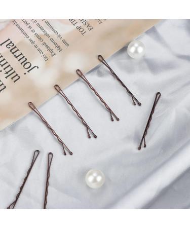 150 Brown Bobby Pins Hair Clips with Storage Box - Women's Hair Styling Grips - Buy Online on GoSupps.com