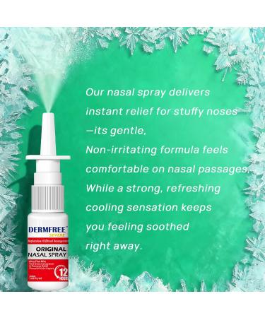 SOVS DERMFREE Nasal Spray for Adults and Children 6+ Sinus Congestion Relief and Nasal Congestion Relief Nasal Spray - 1.05 Fl Oz Spray Bottle - Buy Online on GoSupps.com