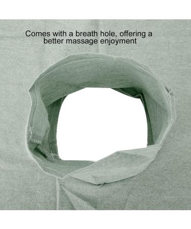 Verdant Touch Soft Cotton Bed Sheet Cover for Beauty Salons & Spas - Facial Hole 183.9 x 78.9 cm Green - Buy Online on GoSupps.com