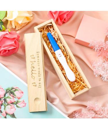 Pregnancy Test Keepsake Box | Surprise Announcement Gifts for Grandparents, Dad, and Husband | Wooden Baby Memory Collection Box with Raffia Ribbon | Gender-Neutral Gift for Boys and Girls - Buy Online on GoSupps.com
