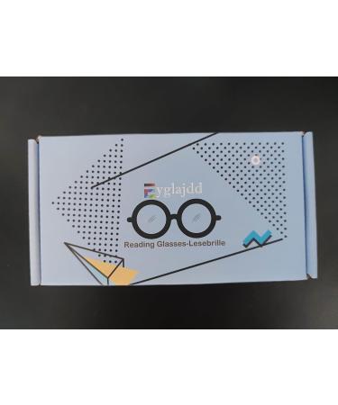 Eyglajdd 2 Pack Men's Reading Glasses - Metal Rectangle Frames with Blue Light Filter & Spring Hinge - Bronze 2.0x - Buy Online on GoSupps.com