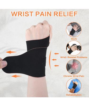 Buy Thin Elastic Wrist Brace - Ulnar Wrap Carpal Tunnel Support Sleeve for Sports & Daily Use | Compression with Thumb Ring & Pinky Side Widget - Buy Online on GoSupps.com