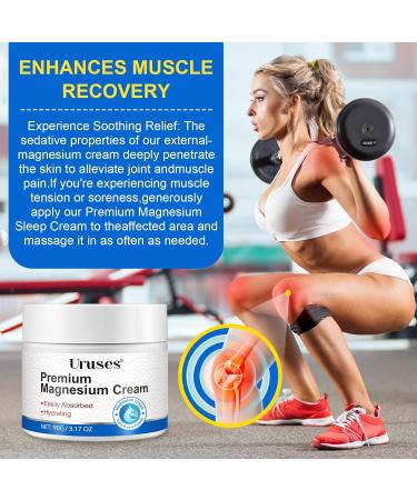  CCKULOOB Magnesium Cream Magnesium Oil Cream for Sleeping Magnesium Sleep Butter - Relieves Joint and Muscle Pain Magnesium Ointmen - Buy Online on GoSupps.com