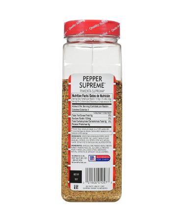 Lawry's Pepper Supreme Seasoning Blend 21 oz - Seven Pepper Spice for Steak, Chicken, Eggs & Veggies - Buy Online on GoSupps.com