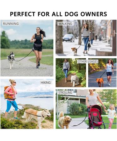 Pet Room Jogging Leash for Dogs - Reflective & Elastic Belt for Running Hiking | Perfect for Large & Medium Dogs - Buy Online on GoSupps.com