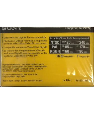 Sony Hi-8 HMPD 120 min 2-Pack Video Camcorder Cassette Tapes - High-Quality Recording Media - Buy Online on GoSupps.com