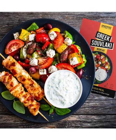 Spicentice Greek Souvlaki Gyros Recipe Kit (Pack of 6) - Buy Online on GoSupps.com
