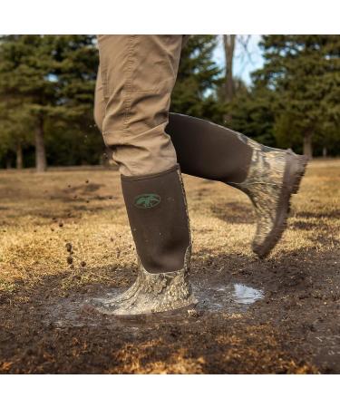 Duck Commander Rubber Men's Hunting Boot | Waterproof & Lightweight Camo Boots | Durable Neoprene Material | Rubber Sole for Traction | 11 Canteen/Realtree Timber - Buy Online on GoSupps.com