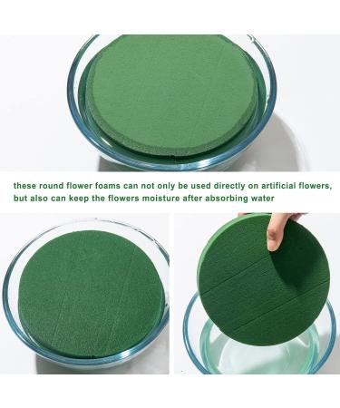 Crafare 7.5Inch 8pc Round Wet Floral Foam Bricks DIY Kit for Spring Flower Arrangement - Buy Online on GoSupps.com