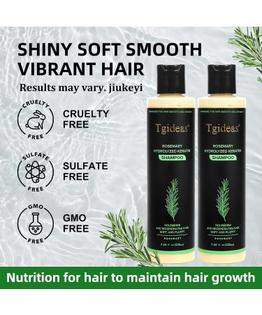 Shampooing bio pour la croissance des cheveux au romarin pour femmes et hommes shampooing naturel pour renforcer et paissir avec k ratine hydrolys e pour cheveux fins et perte de cheveux 7 4 ml - Buy Online on GoSupps.com