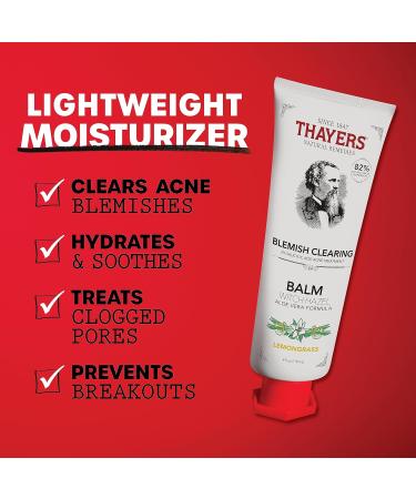 Thayers Blemish Clearing Salicylic Acid & Witch Hazel Acne Face Moisturizer - 4 fl oz | International Shipping Available - Buy Online on GoSupps.com