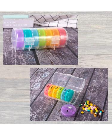 7-Day Portable Pill Organizer Box | Twice a Day Vitamin & Fish Oil Case - International Shipping Available - Buy Online on GoSupps.com