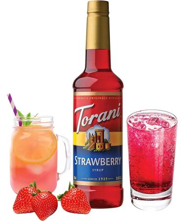 Torani Strawberry Flavour Syrup 750ml PET & Peach Flavor Syrup 750ml - Buy Online on GoSupps.com