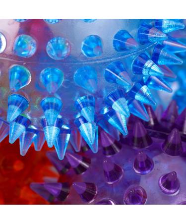 Relaxdays 10024328 LED Hedgehog Ball Set of 12 | Luminous Bouncy & Flashing Spiked Balls - 6.5 cm | International Shipping Available - Buy Online on GoSupps.com