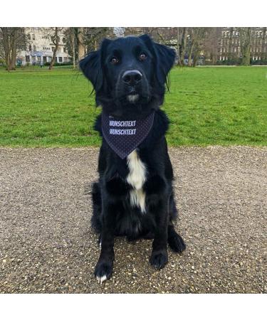Dog Scarf with Custom Name | Printplanet | Personalized Three-Line Text for Dogs | Size L - Buy Online on GoSupps.com