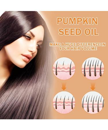 Organic Pumpkin Seed Hair Oil (2x60ml) - 100% Pure Hydration & Repair for Dry Damaged Hair | Unisex - Buy Online on GoSupps.com