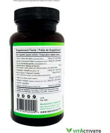 Top Lung Cleanse and Detox | Herbal Respiratory Supplement for Lung Support with Chaga Mushroom Curcumin Turmeric Honeysuckle Flower Astragalus Quercetin Pomegranate - Buy Online on GoSupps.com