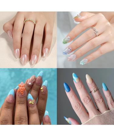 Short Almond Nail Tips 504Pcs | Jofay Pre-shaped Acrylic Fake Nails - Full Cover Matte Clear Gel for DIY Nail Extensions & Salon Use - 19 Sizes Available - Buy Online on GoSupps.com
