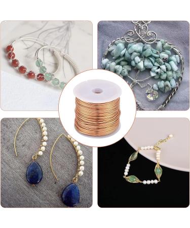 BENECREAT 32.8ft Tarnish Resistant Copper Wire - Ideal for Jewelry Making, Beading, Wrapping, Sculpturing, Floral & Gardening - 16 Gague Craft Wire - Buy Online on GoSupps.com