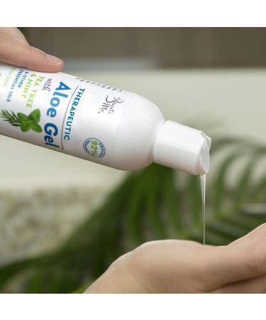 Beauti Me Therapeutic Aloe Vera Gel with Tea Tree and Mint - Natural & Organic for Face, Hair, Body - Buy Online on GoSupps.com