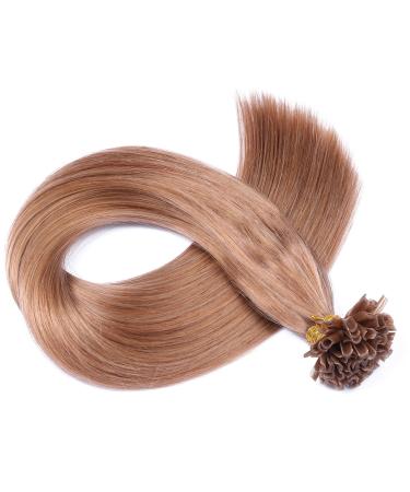 Keratin Bonding - # 27 - Honeyblond - 60cm - 200 strands - 1g - 100% Remy real hair hair extension U -tip Extensions Very high quality by Novon hair extension
