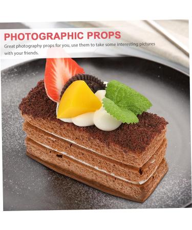 HOMSFOU 15 Pcs Simulation Cake Model Cake Display Model Fake Decorative Cakes Fake Cupcake Artificial Mousse Cake Photo Prop Food Toy Simulation Dessert Models Cupboard Fake Decoration - Buy Online on GoSupps.com