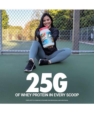 GHOST WHEY Protein Powder - 2lb 25g of Protein - Whey Protein Blend - Post Workout Fitness & Nutrition Shakes Smoothies Baking & Cooking (Chips Ahoy!) - Buy Online on GoSupps.com