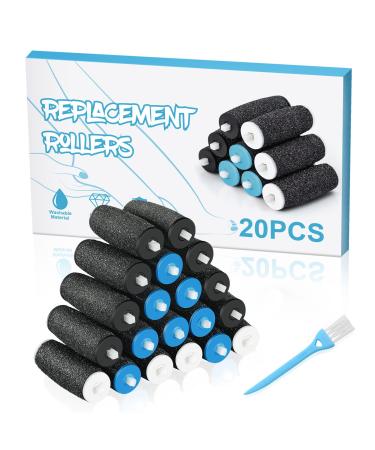  5/10/20Pcs  Pedi Replacement Rollers  Compatible with Amope Pedi Perfect Refills Electronic Foot File with 8 Extra Coarse&8 Regular&4 Soft  for Foot Scrubber Callus Remover  Ped Egg Powerball