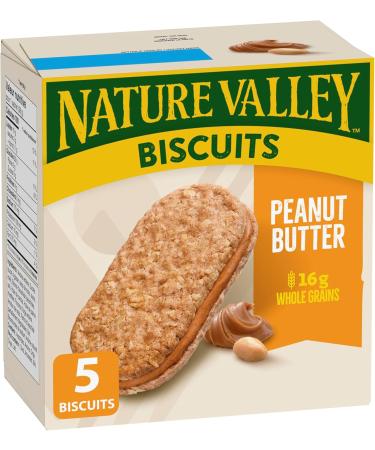 NATURE VALLEY Peanut Butter Biscuits Snacks Oat Biscuits with Peanut Butter Filling & Peanut Butter Crunchy Granola Bars No Artificial Colours No Artificial Flavours Valentine+ 10 Count (Pack of 1) - Buy Online on GoSupps.com
