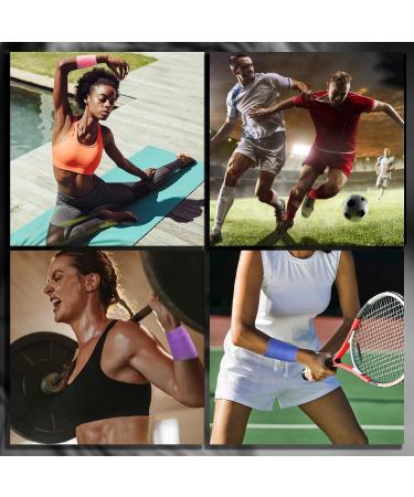 Upgraded 6 Pack Multi Color Pre Wrap Athletic Tape - Perfect for Hair & Sports | Pink Black Blue Purple Green Yellow - Buy Online on GoSupps.com