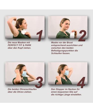 Kela Mask Holder - Perfect Fit & Park | Mask Extension Strap & Cord - Mouth Protection - 2 Pieces - Black - Buy Online on GoSupps.com