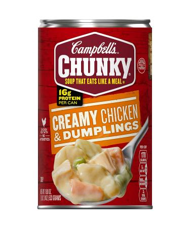Campbell's Chunky Creamy Chicken & Dumplings Soup 18.8 oz Can (12 Pack) - Buy Online on GoSupps.com