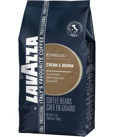  Lavazza Lavazza caf cr me e aroma espresso in a blue glass bottle roasted coffee whole beans 2 x 1000 g - Buy Online on GoSupps.com
