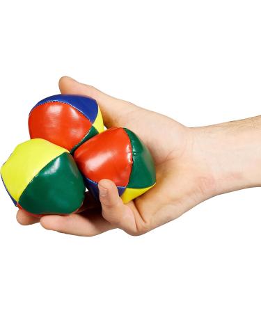 Relaxdays Juggling Balls Set of 5 - 65mm PVC Balls for Beginners & Professionals | Colorful Juggling Bags for Kids & Adults - Buy Online on GoSupps.com