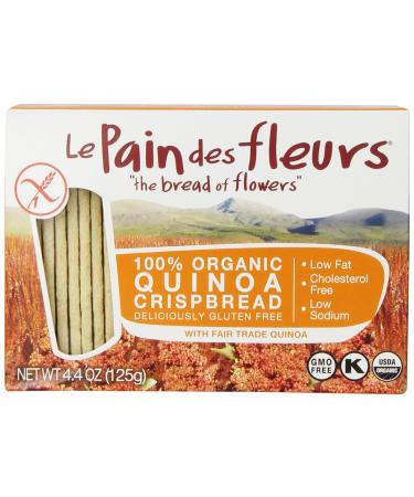 Le Pain des Fleurs Crispbread, Quinoa, 4.4 Ounce Quinoa 4.4 Ounce (Pack of 1)