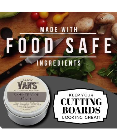 Daddy Van's All Natural Beeswax Countertop Care - Food Safe & Non-Toxic - 6 Oz. Tin - Buy Online on GoSupps.com