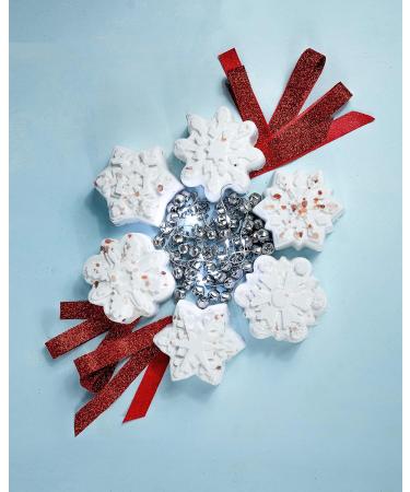 LA SALT CO Snowflake Crystal Bath Bomb - Winter Forest Aromatherapy | Handmade Vegan Shower Steamer | All-Natural Scent | Single Snowflake Pattern | 1 Count - Buy Online on GoSupps.com