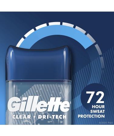 Gillette Men's Antiperspirant Deodorant Invisible Solid Cool Wave 3.8 oz - Pack of 4 | 72-Hour Sweat Protection - Buy Online on GoSupps.com