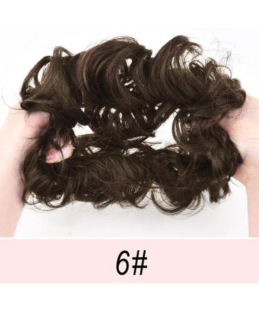 Vlasy Messy Bun Hair Piece - Curly Wavy Scrunchies Extension Chignon - Synthetic Updo for Girls (6# 60g) - Buy Online on GoSupps.com