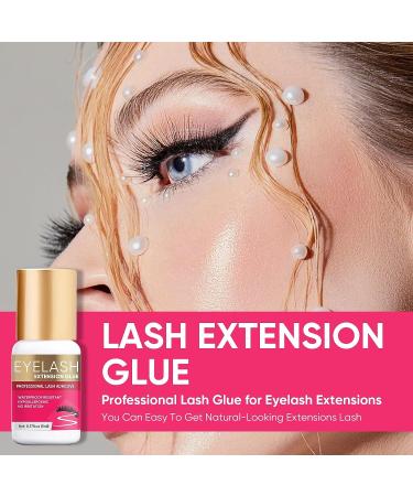 Extra Strong No Fume Eyelash Extension Glue | 6-8 Weeks Retention | Professional 5ml Individual Lash Adhesive - Buy Online on GoSupps.com