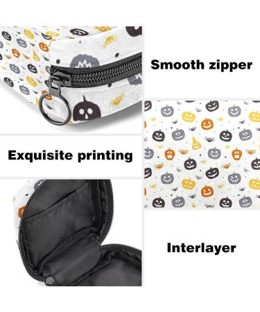 Halloween Pumpkin Menstrual Storage Bag - Portable Feminine Product Pouch for Women, Teens, and Girls - Buy Online on GoSupps.com