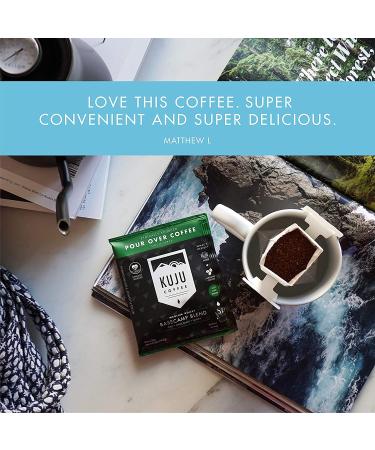 Kuju Coffee Basecamp Blend - Premium Medium Roast Pour Over (6-Pack) | Ethically Sourced & Eco-Friendly - Buy Online on GoSupps.com