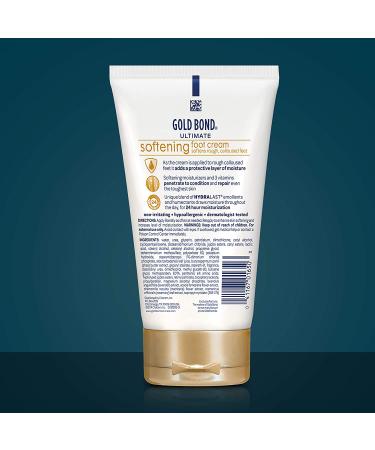 Gold Bond Ultimate Softening Foot Cream with Shea Butter - 4 oz | Soften Rough & Calloused Feet | Pack of 1 - Buy Online on GoSupps.com