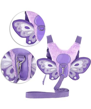 BTSKY Fluff Butterfly Toddler Walking Harness | Kids Safety Rein Leash Strap in Purple - Buy Online on GoSupps.com