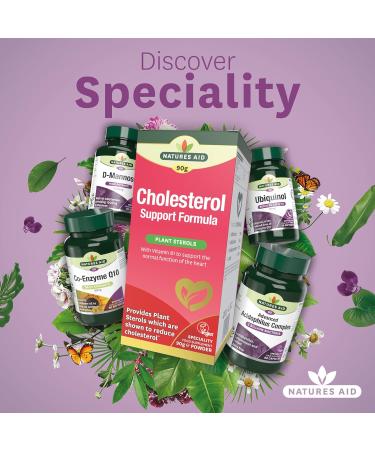 Natures Aid Cholesterol Support Formula with Plant Sterols & Vitamin B1 90 g Powder 145600 - Buy Online on GoSupps.com