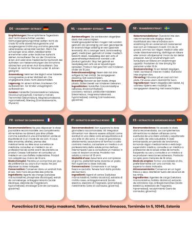 pureclinica Double Strength Cranberry Extract 10 000mg x 360 Ultra Concentrated Tablets (2 Bottles of 180) - 12 Months Supply! - Buy Online on GoSupps.com